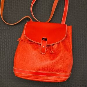Red Leather Crossbody Bag